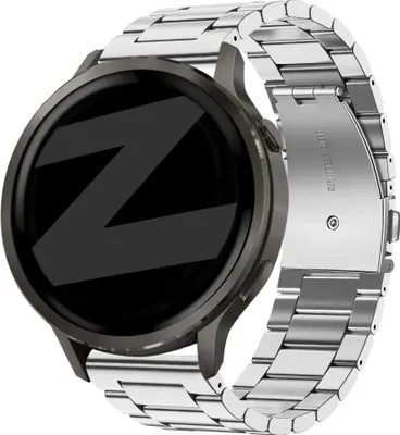 Produktbild von Bandz Stahlband 'Classic' (18mm) - Geeignet für Garmin Vivoactive 4s / Vivomove 3s / Venu 2s / Venu 3s / Forerunner 255s / Forerunner 265s / Venu 4 - 41mm - Silber