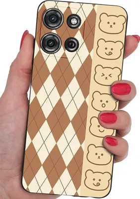 Zdjęcie produktu dla Etui Do Motorola G75 5G | Wzory | Silikonowe Matt Szkło 9H