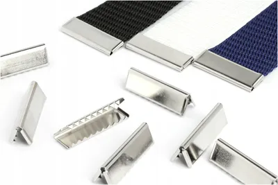 Produktbild von Mawrex Endstücke für Gurtband Silberfarben 30 mm 10 Stück