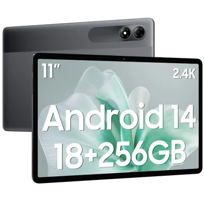 Zdjęcie produktu dla Blackview 11'' Android 14 Tablet Tab 9 WiFi wyświetlacz 2.4K FHD-IPS, 18GB+256GB (z możliwością rozszerzenia), aparat 8MP+13MP, 8200 mAh 10 W, Face Unlock, szary