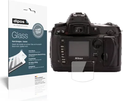 Produktbild von 2x Schutzfolie für Nikon D70s - Anti-Shock 9H Folie dipos Glass Kunststoffglas