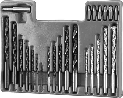 Produktbild von Bohrer-Set Holz/Metall/Mauerwerk + Dübel STREND PRO