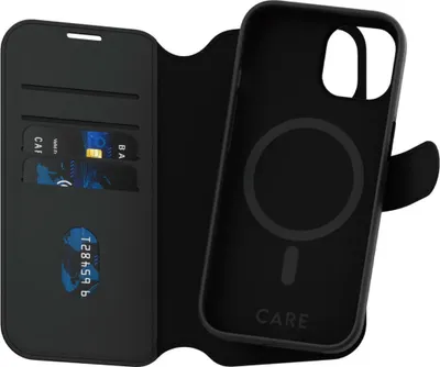 Produktbild von PanzerGlass CARE by ® Feature Case Tango Two-in-One Wallet m. MagSafe iPhone 15, Cover, Apple, Apple - iPhone 15, Schwarz