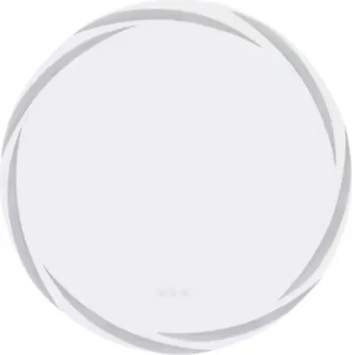 Immagine prodotto di Specchio da bagno Nero LED – Rotondo 80 cm – Montaggio a parete – Luce dimmerabile – Antiappannamento – Sensore touch – Temperatura del colore regolabile – Specchio cosmetico