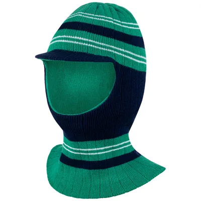 Produktbild von Jungen Wintermütze Schalmütze Schlauchmütze Strickmütze warme Mütze, Grün-Dunkelblau