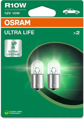Immagine prodotto di OSRAM ULTRA LIFE R10W BA15s 12 V/10 W (confezione blister da 2)