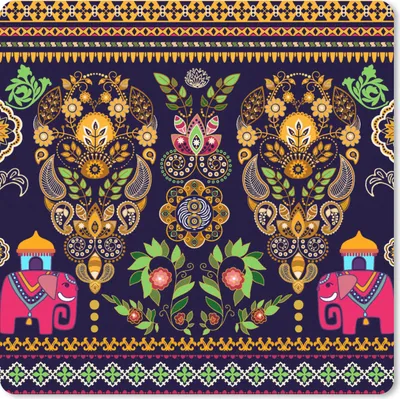 Produktbild von MuchoWow® Mauspad Mousepad Muster - Elefant - Rosa 30x30 cm - Mousepads - Maus Mat - Pad - Mausunterlage - Gaming