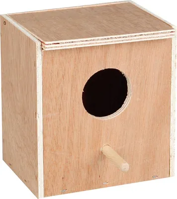 Produktbild von Flamingo Nistkasten Exoten offen Holz, Maße: 12,5 x 9,5 x 16 cm