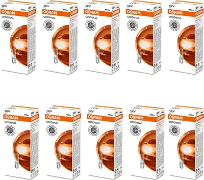 Produktbild von 10 Glühlampen 12V mit Glasquetschsockel 12lm OSRAM ORIGINAL LINE für PKW