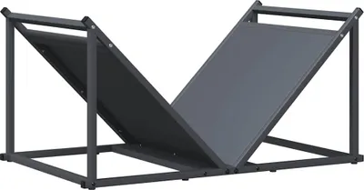 Produktbild von vidaXL Brennholzregal Anthrazit 70x43x34,5 cm Kaltgewalzter Stahl