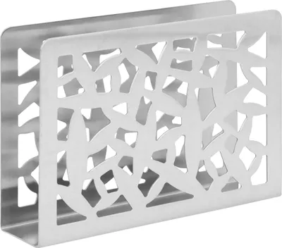 Produktbild von QUVIO Serviettenhalter - Edelstahl - Serviettenzubehör - Serviettenhalter - Silber - 3 x 12 x 8,5 cm