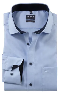 Produktbild von BÃ1/4gelfreies Olymp Luxor Hemd blau Modern Fit