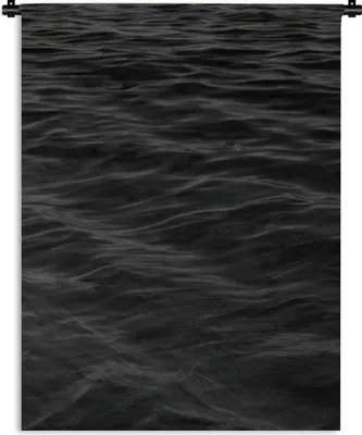 Produktbild von MuchoWow® Wandteppich Wandbehang Wellen - Wasser - Schwarz - Weiß 60x80 cm Tapisserie Dekoration Wandtuch - Decke - Wandtücher - Wohne