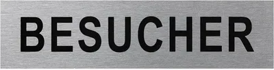Zdjęcie produktu dla Tabliczka na drzwi aluminiowa "Besucher" 160x40mm