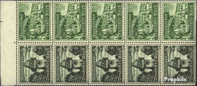 Produktbild von Briefmarken Deutsches Reich 1939 Mi Hbl113 mit Falz Bauwerke