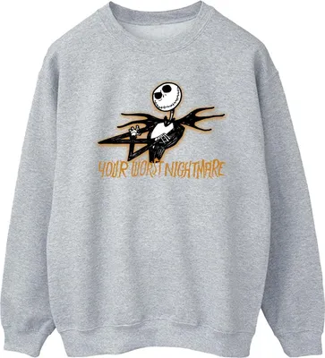 Immagine prodotto di The Nightmare Before Christmas - Felpa "Your Worst Nightmare" per bambini BI53200 (XL) (Grau)