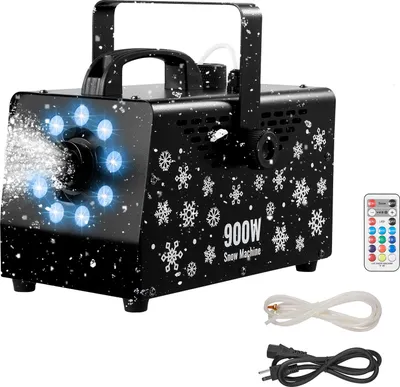 Produktbild von VEVOR Schneemaschine, 900-W-Schneekanone, Kunstschneeerzeuger, Schneeflockenmaschine, Kunstschneeflockenmaschine für den Innen- & Außenbereich für Feiertage, DJ-Partys, Weihnachtsdekoration