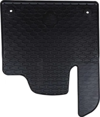 Image de vidaXL Tapis de voiture 4 pièces Noir Caoutchouc