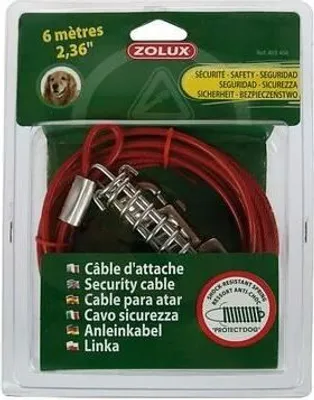 Produktbild von ZOLUX Kabelbinder mit Feder - 6 m - Für Hund