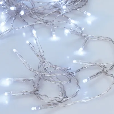 Image de Guirlande lumineuse LED Batterie 20 LEDs blanc froid pour l'intérieur