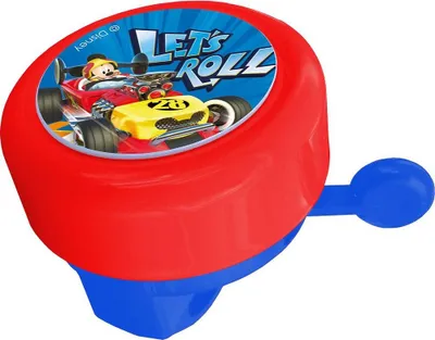 Produktbild von Tataway Disney Mickey Mouse Kinder-Fahrradklingel, Metall mit Kunststoffgehäuse und Hebel, Blau
