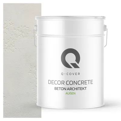 Immagine prodotto di Beton Architekt 15 Kg 10 m2 Bianco 15 kg 10m2 | Intonaco decorativo | Intonaco a spatola | Composto pronto per l'uso Aspetto del calcestruzzo Calcestruzzo decorativo esterno