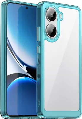 Image de Etui pour Xiaomi Redmi Turbo 4 transparent, antichoc Etui de protection en silicone TPU bleu ciel