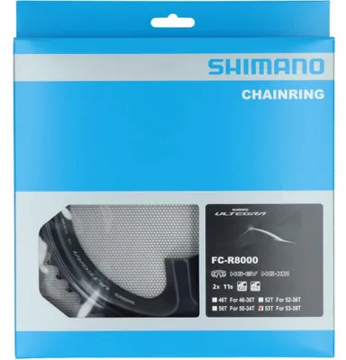 Produktbild von SHIMANO ULTEGRA FC-R8000 Kettenblatt 53 Zähne Schwarz - präzise Schaltperform...
