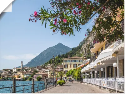 Produktbild von ARTland Poster Gardasee Limone sul Garda Größe: 120x90 cm