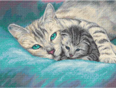 Produktbild von Letistitch "Tucked In" Kreuzstich-Stickset, 39x29cm