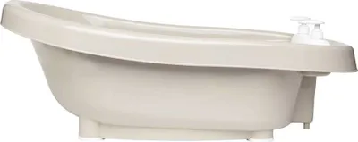 A side view of a baby bathtub.