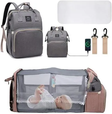 Produktbild von Baby-Luiertas mit Aankleedkussen - Opvougbare, Draagbare Luiertas für Babys und Kleinkinder