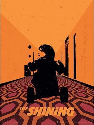Image de The Shining - imprimé, couloir PM8808 (40 cm x 30 cm) (orange/violet/noir)