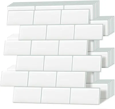 Produktbild von Unyqoos® selbstklebende 3D-Wandfliesen für Küchen- und Badezimmerrenovierungen