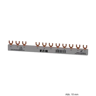 Produktbild von Eaton Phasenschiene, 3Ph, 10qmm, Gabel, 4+8TE, 215660