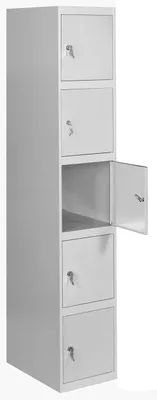 Productafbeelding van Simon Rack, kast met 5 deuren, afmetingen 1800x400x500 mm - Simonlocker