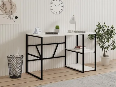 Zdjęcie produktu dla Skye Decor, Caste - White, Biurko, Biały, 100% PŁYTA POWLEKANA MELAMINĄ, 120 x 60 x 74 cm