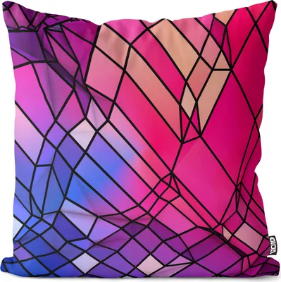 Produktbild von VOID Geometrisches Muster Pink Kissenbezug Kissenhülle Sofakissen Kissen Deko Outdoor-Kissen Dekokissen
