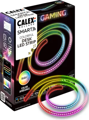 Immagine prodotto di Striscia LED RGBIC per giochi intelligenti Calex Smart Colorful, Wi-Fi