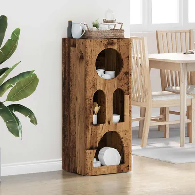 Immagine prodotto di vidaXL Credenza laterale ELST, legno di recupero, 40 x 35 x 100,5 cm, pannello di legno
