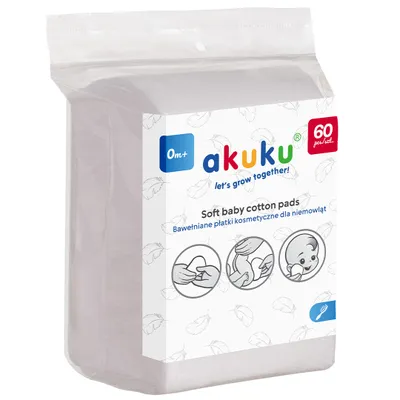 Produktbild von AKUKU Bab yKosmetik Pads 60 Stück