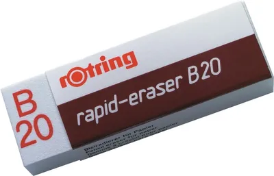 Image de Gomme B20 PVC blanc paquet de 20 pièces