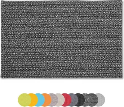Zdjęcie produktu dla zestaw 1 podkładka Podkładka na stół Podkładka ok. 30x45 cm Wybór: pleciona - antracytowa