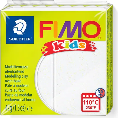 Immagine prodotto di Argilla da modellare FIMO kids glitter bianco