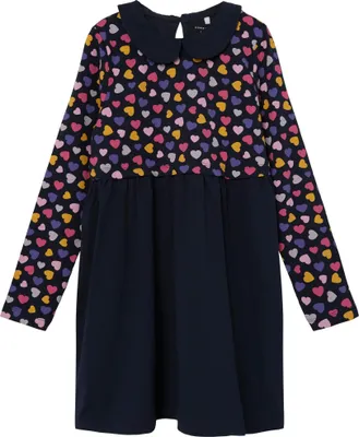 Produktbild von NAME IT Kinder Print Kleid für Mädchen Freizeit Dress Langarm NKFODNIA Größe: