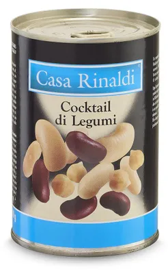 Image de Casa Rinaldi mélange de haricots en boîte 400g poids net égoutté 240g
