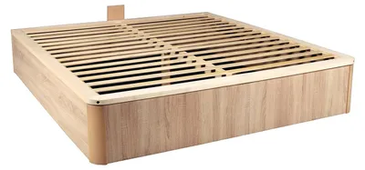 Produktbild von Kastenbettgestell 160 x 200 cm aus Massivholz – Hell natur – TALISO von YSMÉE