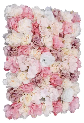 Produktbild von Künstliche Blumenwand - Blumenwandpaneele - 12 Stück - Kunststoff - 61 x 38 cm - Hochzeit und Party - Hintergrunddekoration