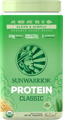 Produktbild von Sunwarrior Protein Classic Organic (750g) Natural - Eiweiße - Veganes Eiweiß