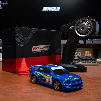 Produktbild von WHOOSH H1/H2 RTR 1:43 4WD Drift RC Auto, 2,4GHz Ferngesteuertes Rennauto mit Gyro, LED & Proportionalsteuerung, Blau
